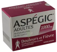 Aspegic Adultes 1000 Mg, Poudre Pour Solution Buvable En Sachet-dose 15 à Embrun