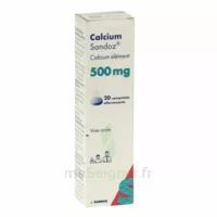 Calcium Sandoz 500 Mg, Comprimé Effervescent à Embrun