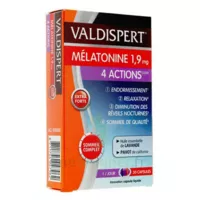Valdispert Melatonine 1,9 Mg 4 Actions Comprimés B/30 à Embrun